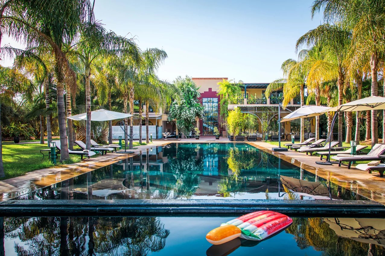 Palais d'Hôtes a vendre Marrakech : 19 Suites & 2,2 Ha en Palmeraie