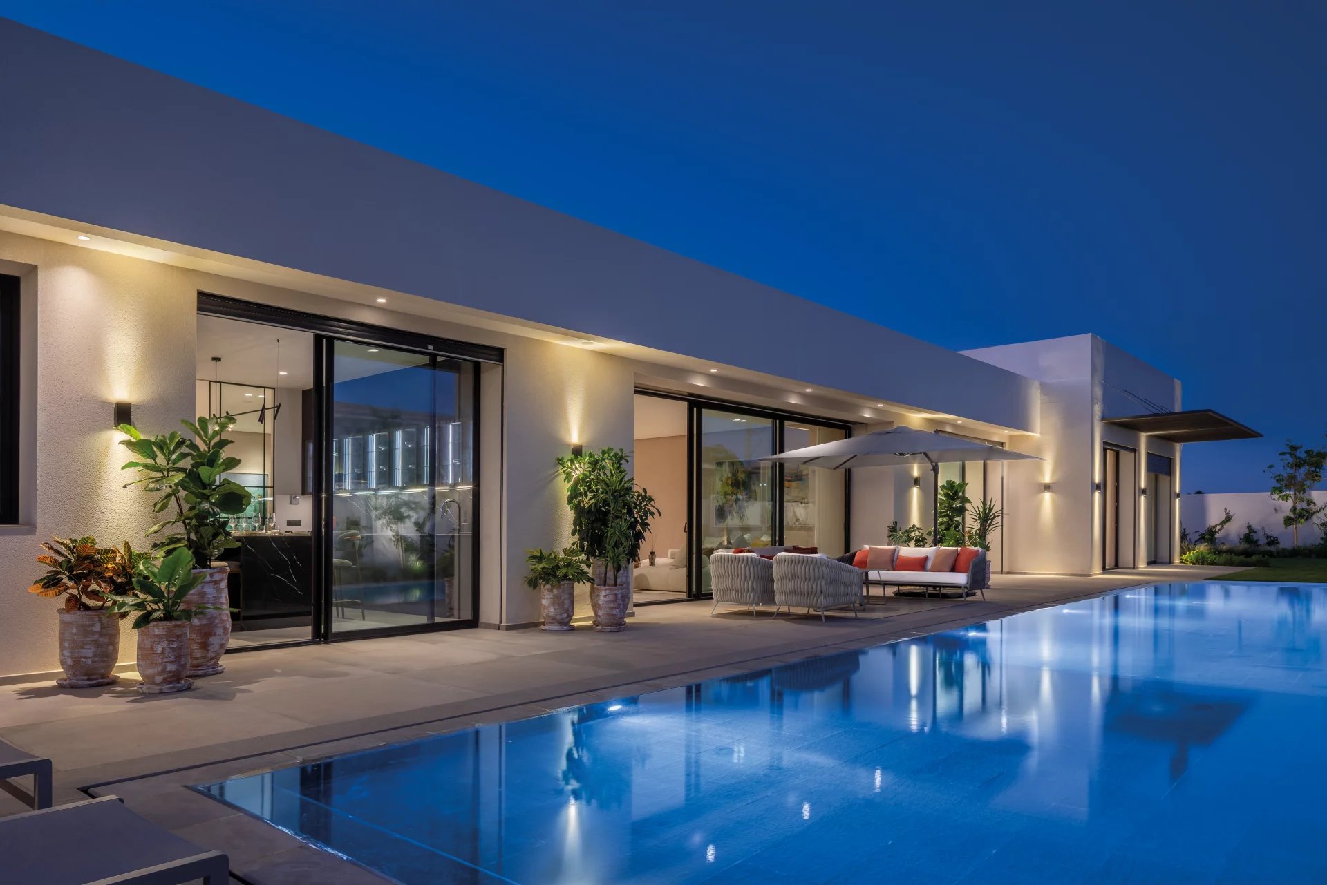 Villa contemporaine de plain-pieds