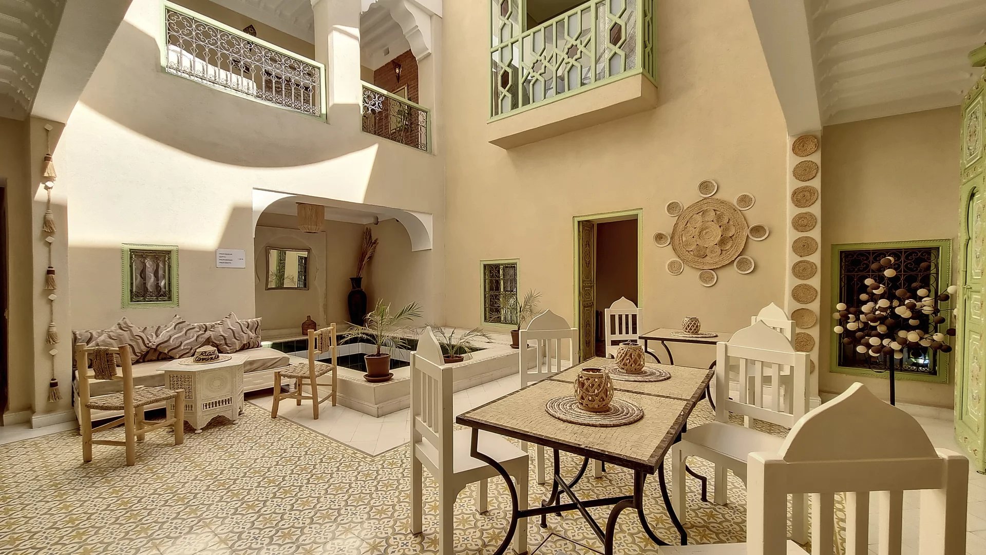Very beautiful furnished riad of 160 m² in Bab La Ksour, Marrakech.