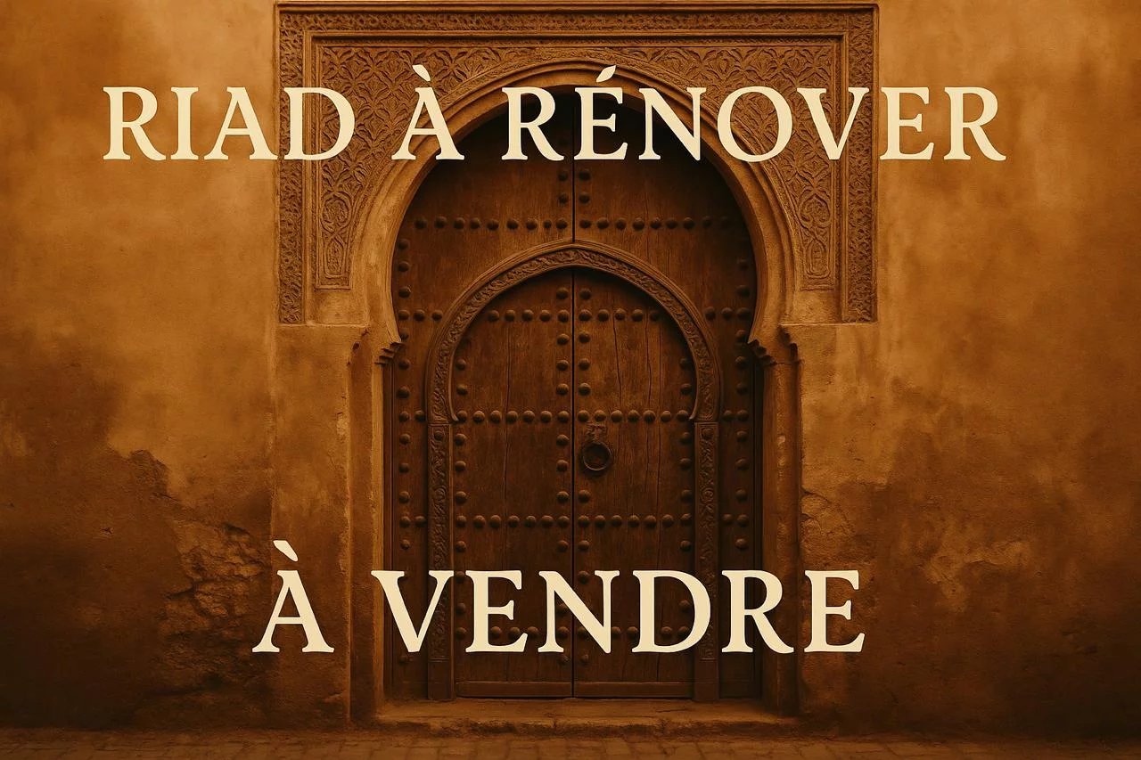*For sale: 100 m² titled Riad to renovate in the sought-after Mouassine district, near the Secret Garden!