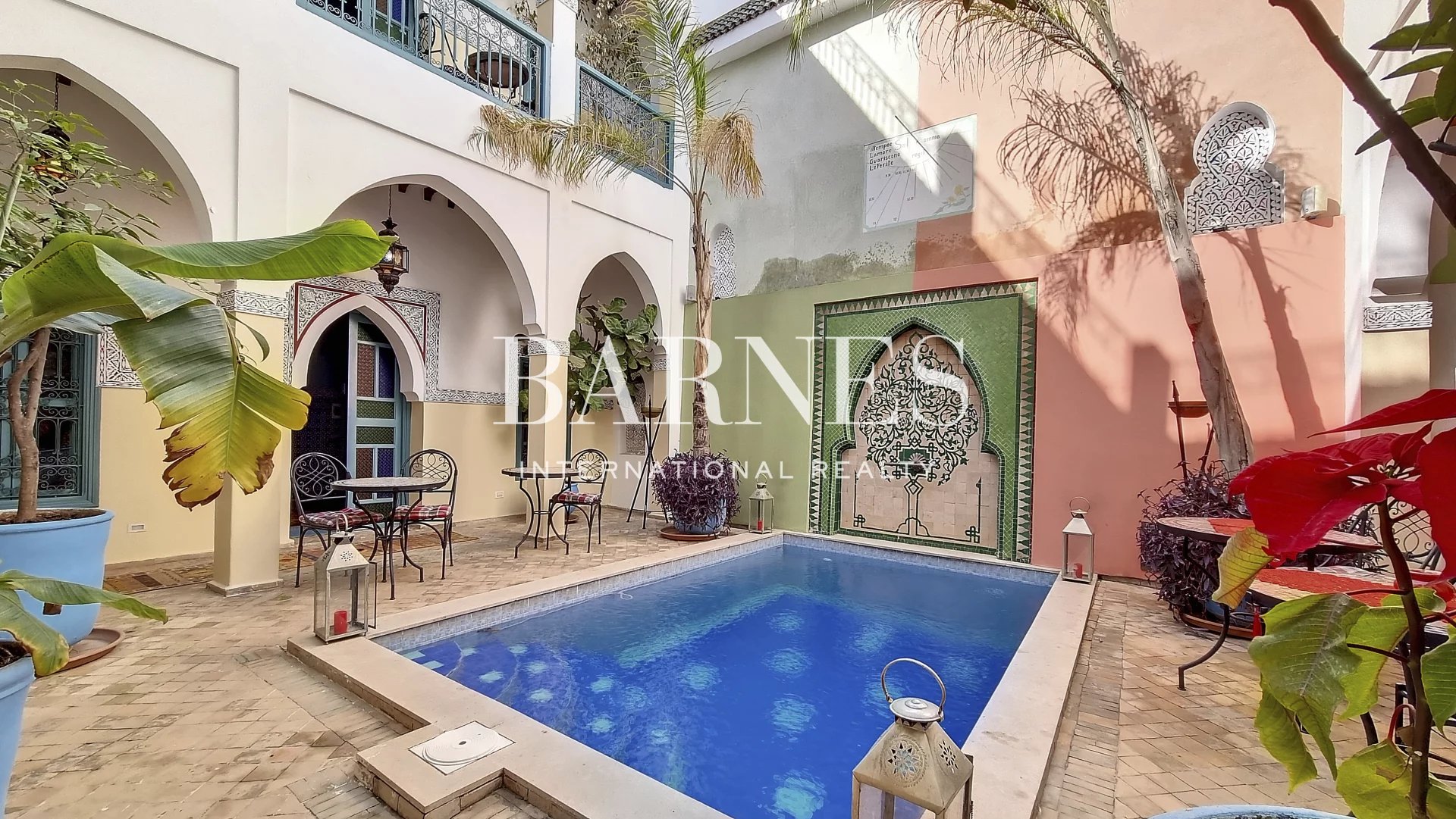 Riad en exploitation maison d’hôtes à vendre à deux minutes à pieds de la Place Jemaa El Fna
