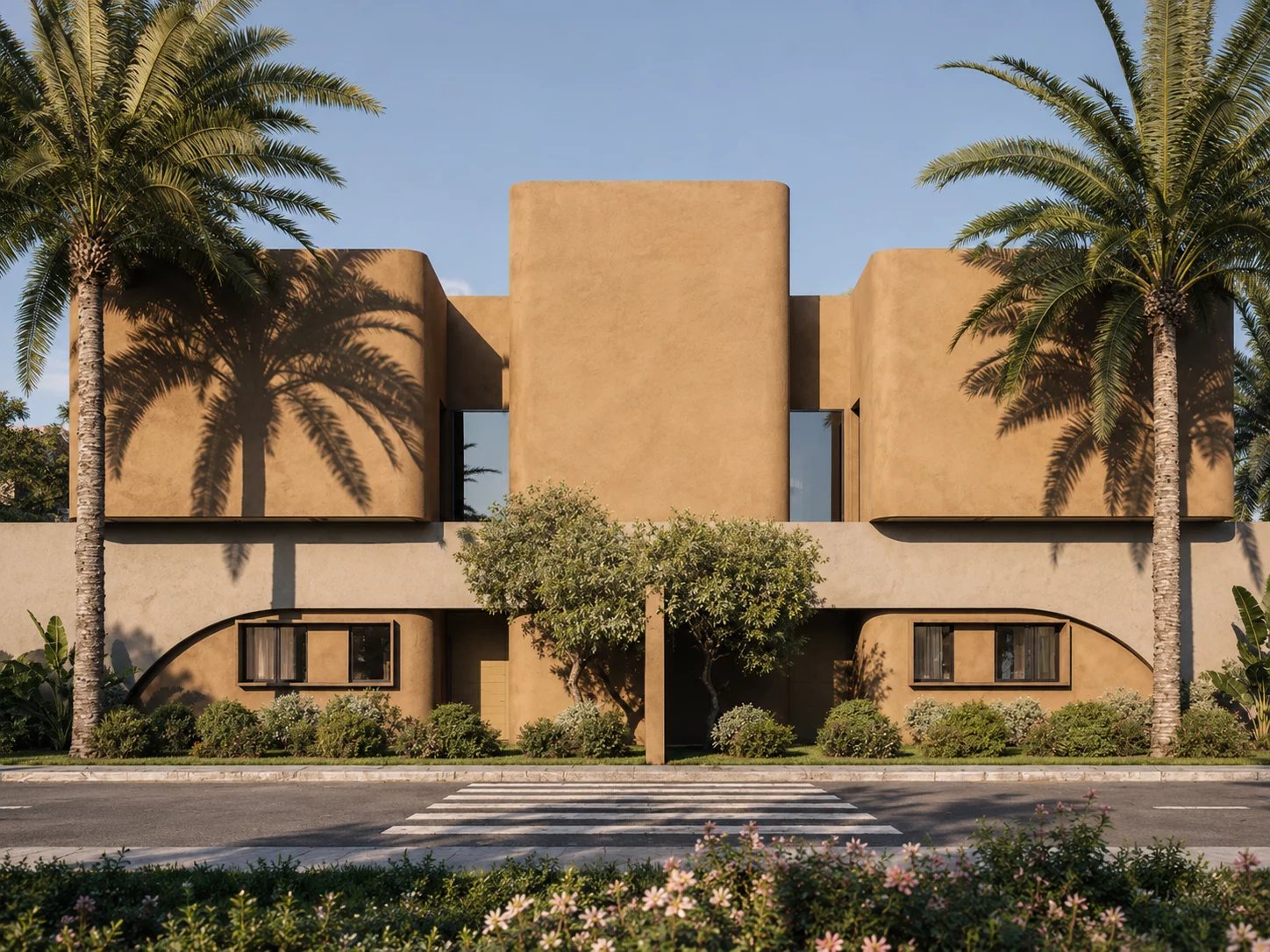 Villa contemporaine de 4 chambres avec jardin et piscine – Route d’Amizmiz
