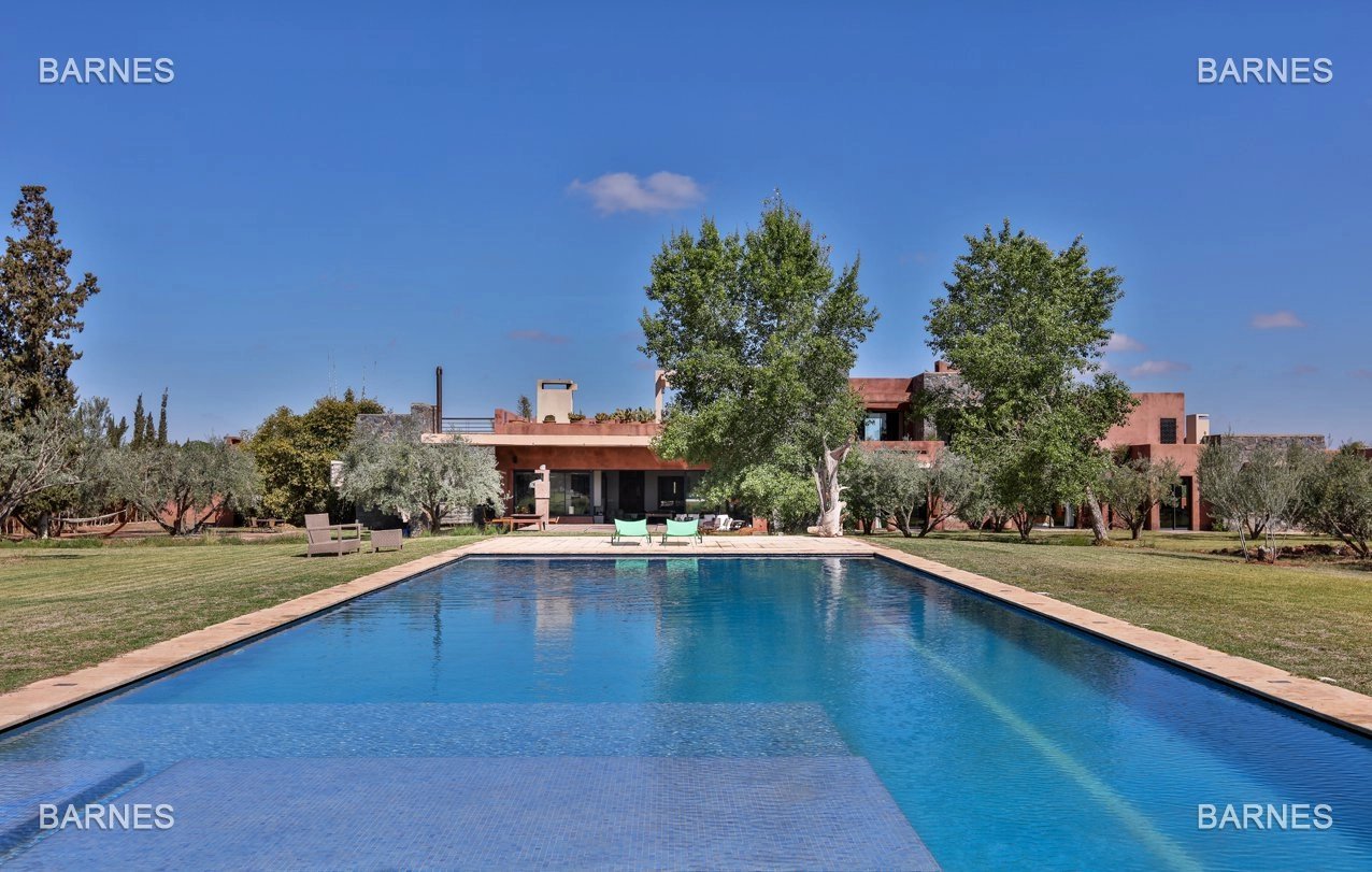 villa contemporaine sur la route d'ourika marrakech