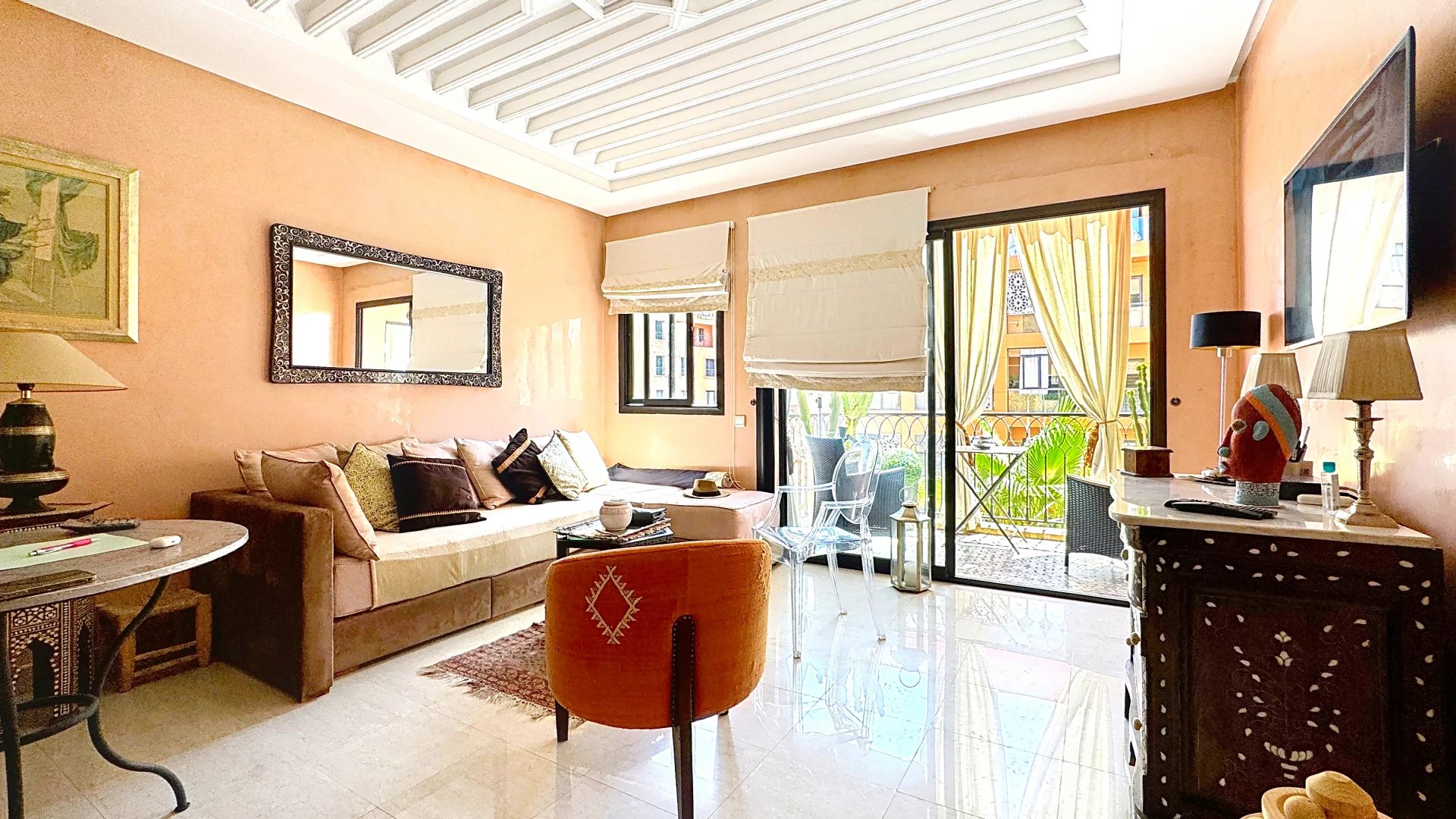 À vendre : appartement 2 pièces de 56 m² avec terrasse – Guéliz centre Marrakech