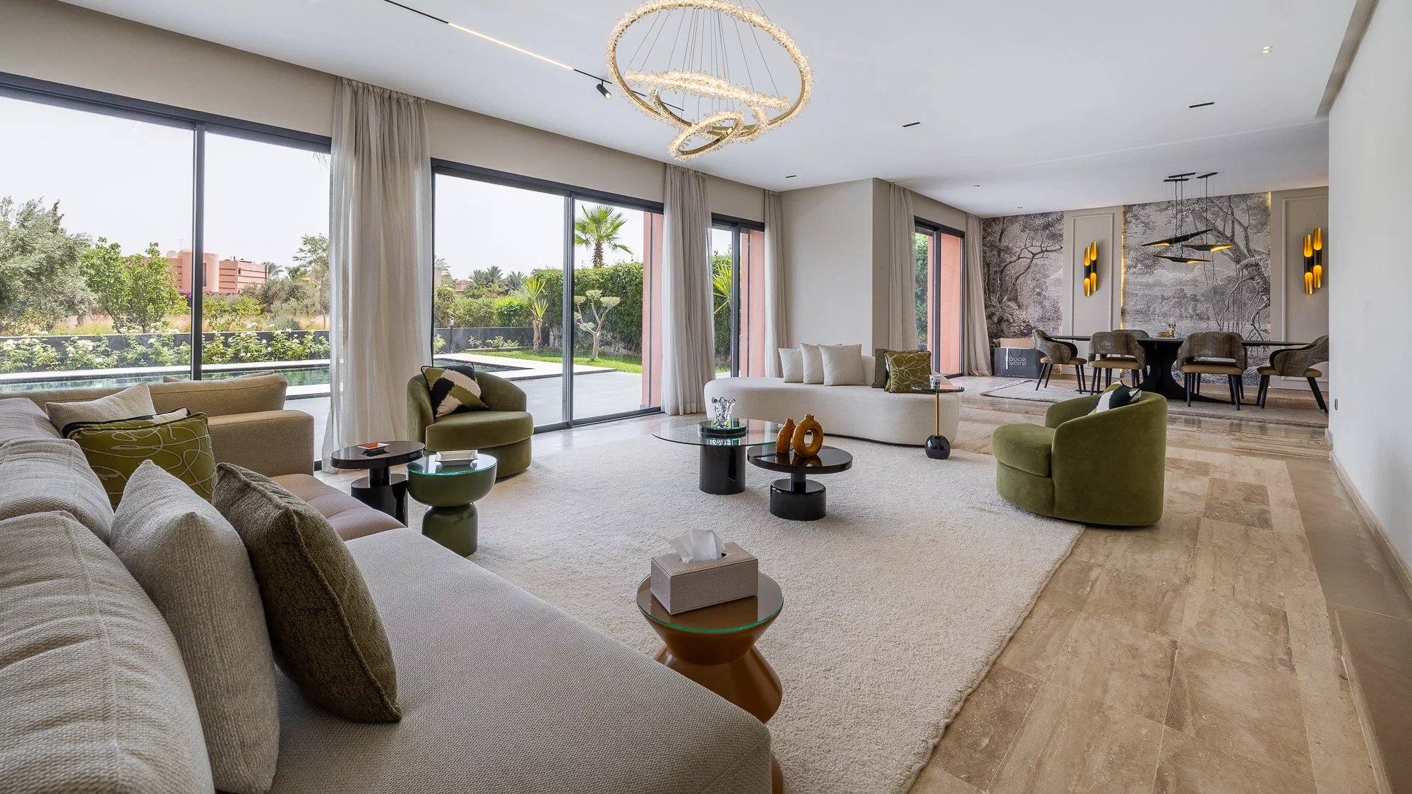 Villa de luxe  meublée à vendre  sur sur golf à Amélkis