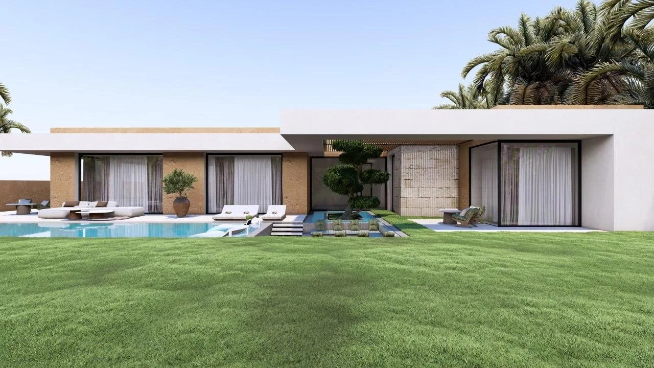 Villa contemporaine en construction