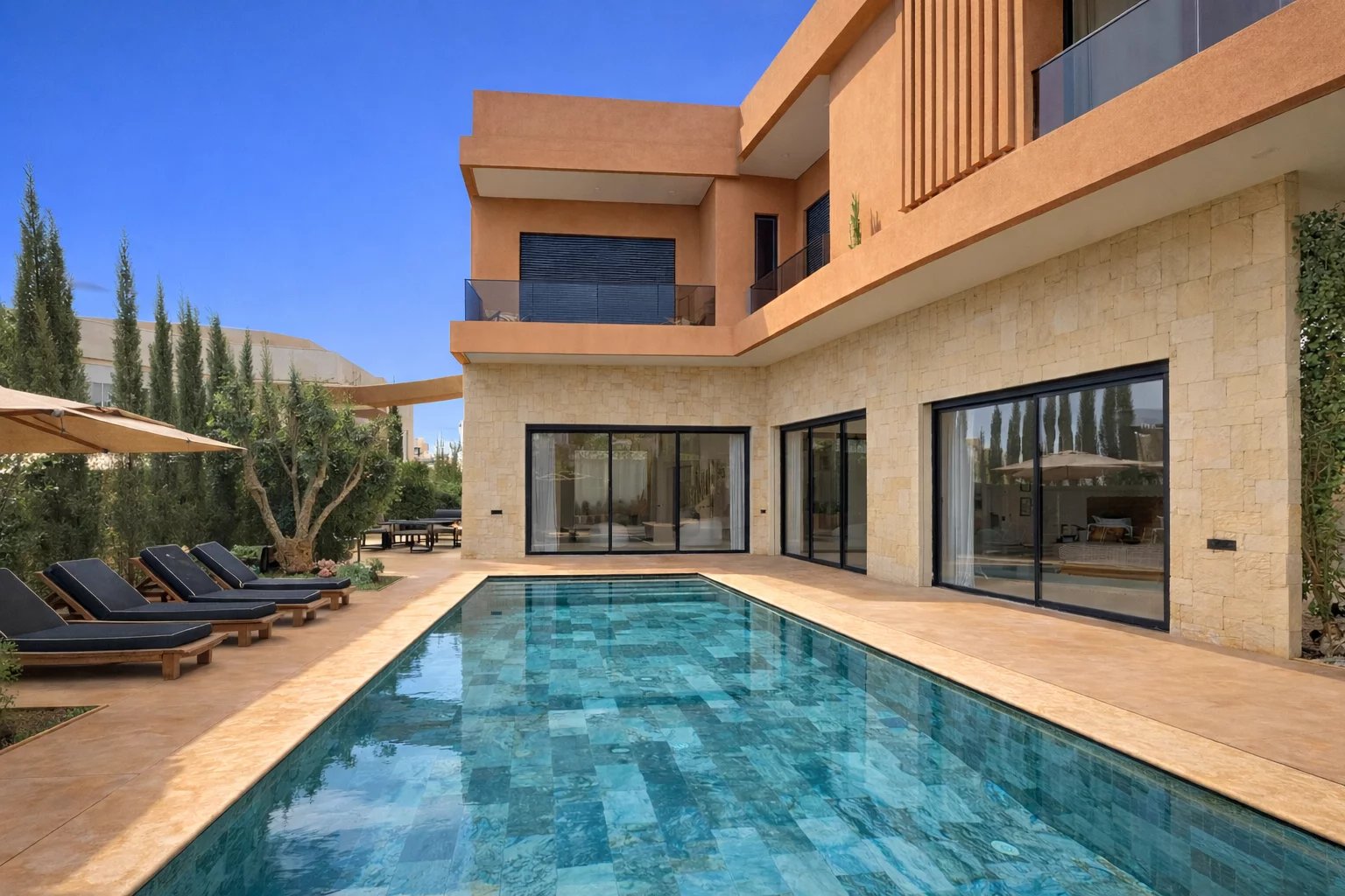 ÉLEGANTE VILLA CONTEMPORAINE 4 CHAMBRES – GOLF DE NORIA, MARRAKECH